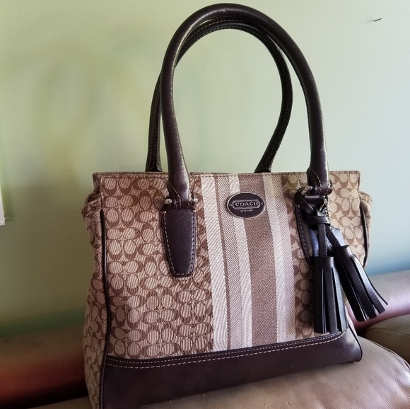 Coach Handbags - Coach Candace Carryall with Signature Pattern